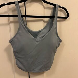 Workout top with built in bra
